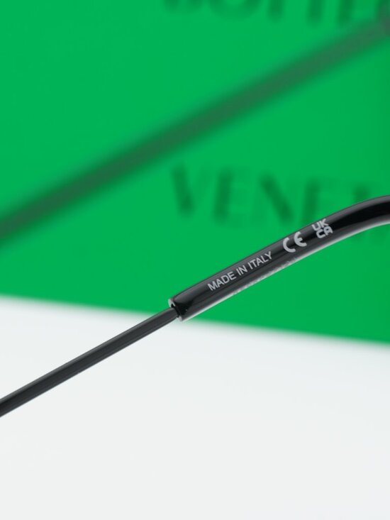 Bottega Veneta BV1224O 001 Geometric Eyeglasses – Black 57mm